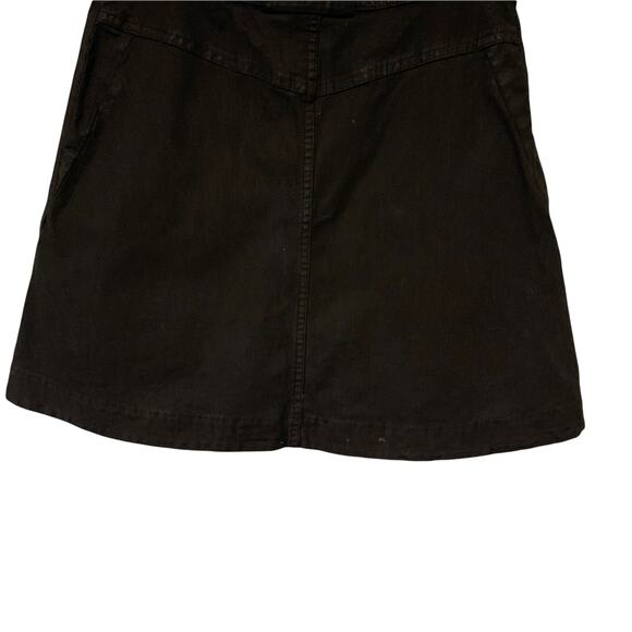 See by Chloe Designer Black A-Line Denim Skirt 40 IT 4 US Braided Belt Italian - Picture 7 of 11